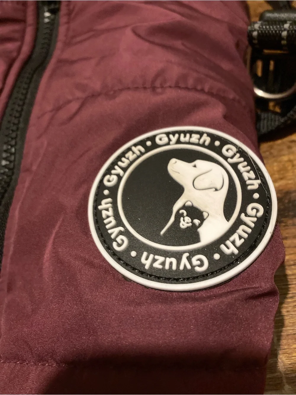 Gyuzh winter dog coat with harness